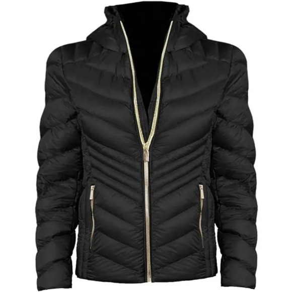 Michael Kors Women's Black Quilted Puffer Lightweight Jacket Size Medium - Picture 1 of 11